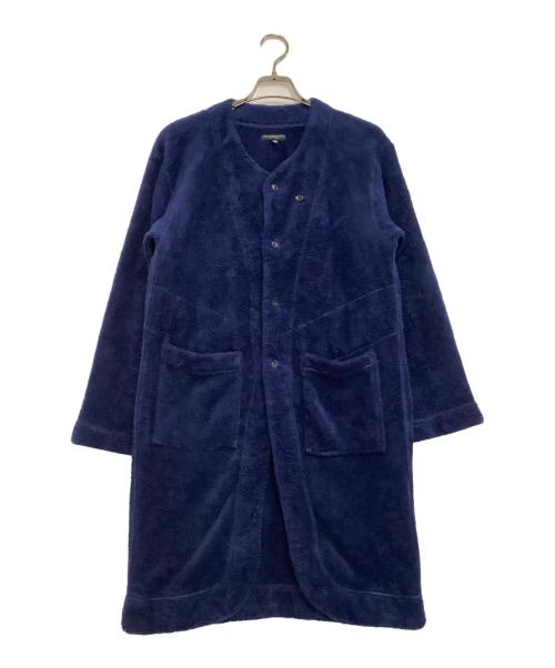 Engineered Garments（エンジニアド ガーメンツ）Engineered Garments (エンジニアド ガーメンツ) 厚手カーディガン　Knit Long Cardigan-Poly Shaggy Fleece ネイビー サイズ:XXSの古着・服飾アイテム