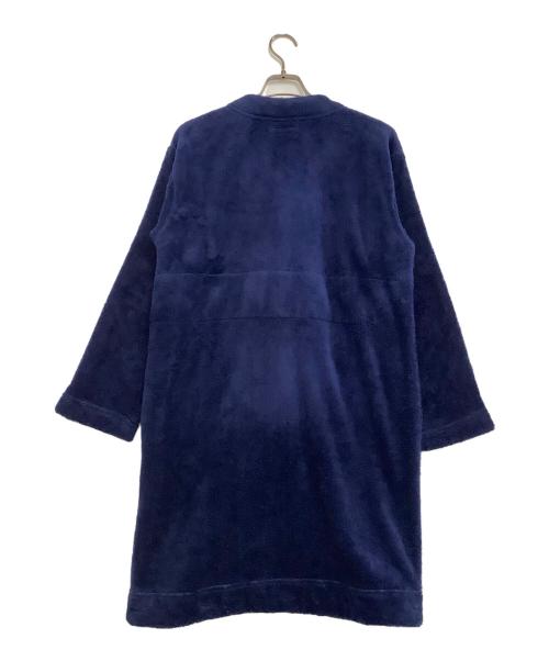 Engineered Garments（エンジニアド ガーメンツ）Engineered Garments (エンジニアド ガーメンツ) 厚手カーディガン　Knit Long Cardigan-Poly Shaggy Fleece ネイビー サイズ:XXSの古着・服飾アイテム