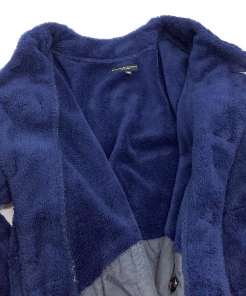 Engineered Garments（エンジニアド ガーメンツ）Engineered Garments (エンジニアド ガーメンツ) 厚手カーディガン　Knit Long Cardigan-Poly Shaggy Fleece ネイビー サイズ:XXSの古着・服飾アイテム