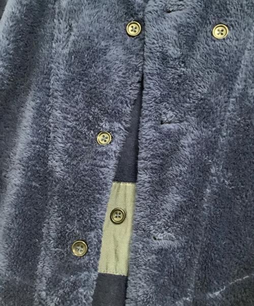 Engineered Garments（エンジニアド ガーメンツ）Engineered Garments (エンジニアド ガーメンツ) 厚手カーディガン　Knit Long Cardigan-Poly Shaggy Fleece ネイビー サイズ:XXSの古着・服飾アイテム