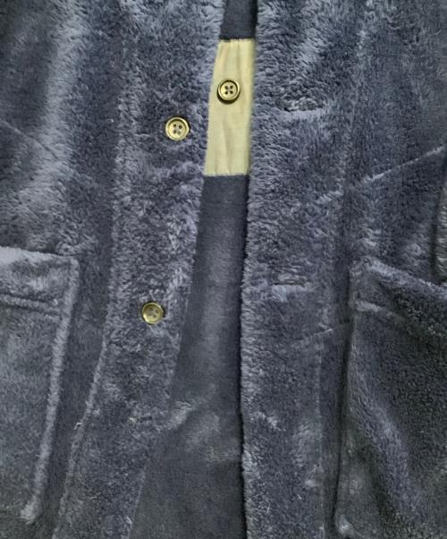 Engineered Garments（エンジニアド ガーメンツ）Engineered Garments (エンジニアド ガーメンツ) 厚手カーディガン　Knit Long Cardigan-Poly Shaggy Fleece ネイビー サイズ:XXSの古着・服飾アイテム
