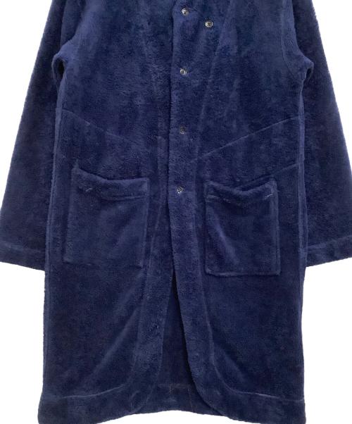 Engineered Garments（エンジニアド ガーメンツ）Engineered Garments (エンジニアド ガーメンツ) 厚手カーディガン　Knit Long Cardigan-Poly Shaggy Fleece ネイビー サイズ:XXSの古着・服飾アイテム