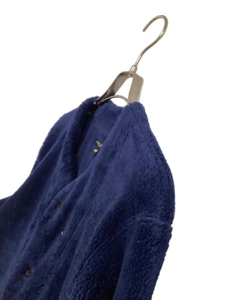 Engineered Garments（エンジニアド ガーメンツ）Engineered Garments (エンジニアド ガーメンツ) 厚手カーディガン　Knit Long Cardigan-Poly Shaggy Fleece ネイビー サイズ:XXSの古着・服飾アイテム
