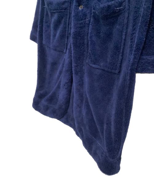 Engineered Garments（エンジニアド ガーメンツ）Engineered Garments (エンジニアド ガーメンツ) 厚手カーディガン　Knit Long Cardigan-Poly Shaggy Fleece ネイビー サイズ:XXSの古着・服飾アイテム