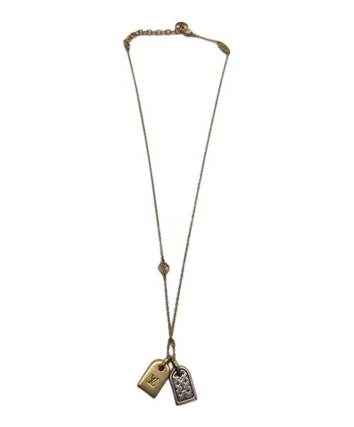 LOUIS VUITTON（ルイ ヴィトン）LOUIS VUITTON (ルイ ヴィトン) ネックレス　ナノグラム ゴールド×シルバーの古着・服飾アイテム