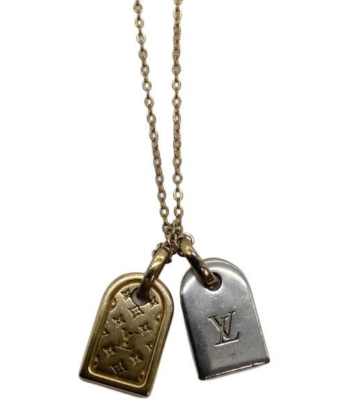 LOUIS VUITTON（ルイ ヴィトン）LOUIS VUITTON (ルイ ヴィトン) ネックレス　ナノグラム ゴールド×シルバーの古着・服飾アイテム