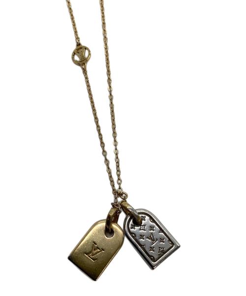 LOUIS VUITTON（ルイ ヴィトン）LOUIS VUITTON (ルイ ヴィトン) ネックレス　ナノグラム ゴールド×シルバーの古着・服飾アイテム