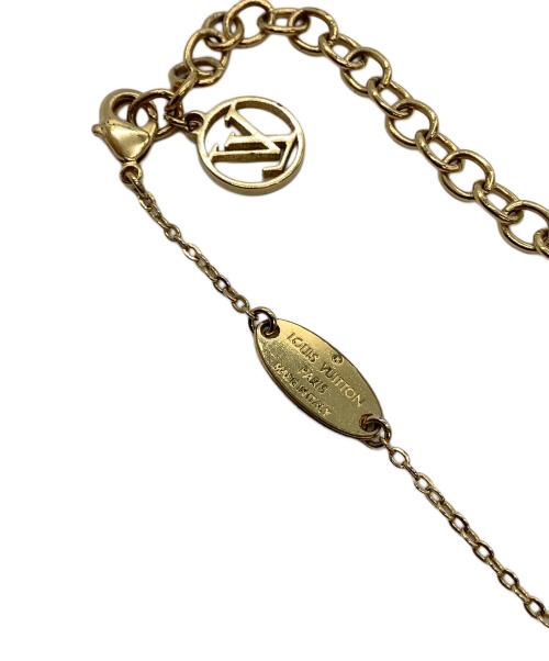 LOUIS VUITTON（ルイ ヴィトン）LOUIS VUITTON (ルイ ヴィトン) ネックレス　ナノグラム ゴールド×シルバーの古着・服飾アイテム