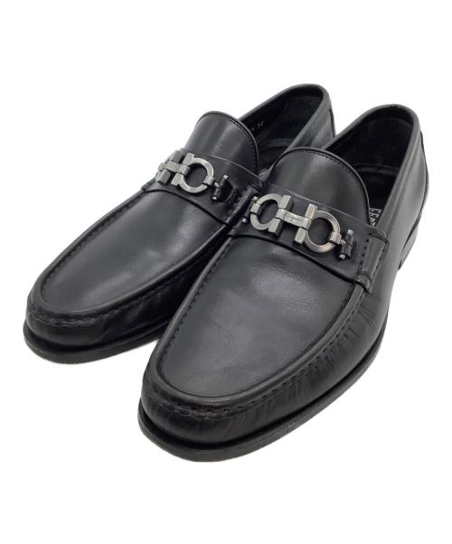 Salvatore Ferragamo（サルヴァトーレ フェラガモ）Salvatore Ferragamo (サルヴァトーレ フェラガモ) ビットローファー ブラック サイズ:81/2の古着・服飾アイテム