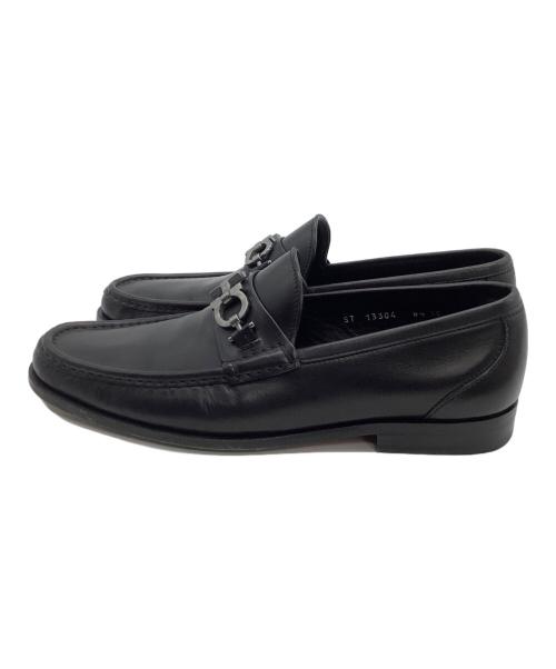 Salvatore Ferragamo（サルヴァトーレ フェラガモ）Salvatore Ferragamo (サルヴァトーレ フェラガモ) ビットローファー ブラック サイズ:81/2の古着・服飾アイテム