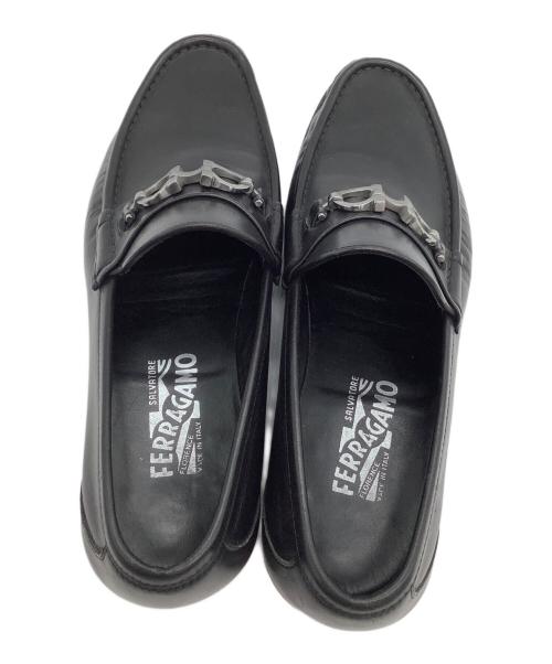 Salvatore Ferragamo（サルヴァトーレ フェラガモ）Salvatore Ferragamo (サルヴァトーレ フェラガモ) ビットローファー ブラック サイズ:81/2の古着・服飾アイテム