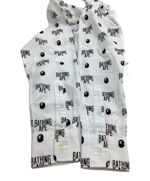 A BATHING APE（アベイシングエイプ）A BATHING APE (アベイシングエイプ) 長袖シャツ ホワイト サイズ:Sの古着・服飾アイテム