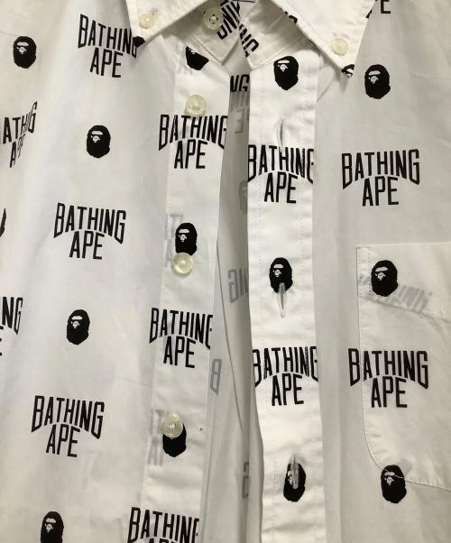 A BATHING APE（アベイシングエイプ）A BATHING APE (アベイシングエイプ) 長袖シャツ ホワイト サイズ:Sの古着・服飾アイテム