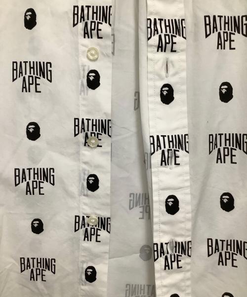 A BATHING APE（アベイシングエイプ）A BATHING APE (アベイシングエイプ) 長袖シャツ ホワイト サイズ:Sの古着・服飾アイテム