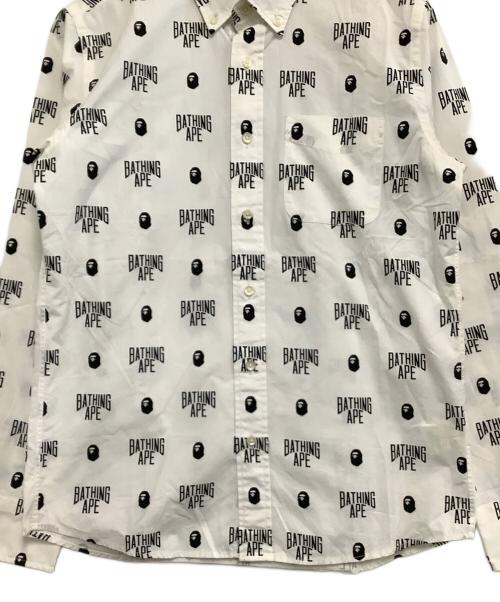 A BATHING APE（アベイシングエイプ）A BATHING APE (アベイシングエイプ) 長袖シャツ ホワイト サイズ:Sの古着・服飾アイテム