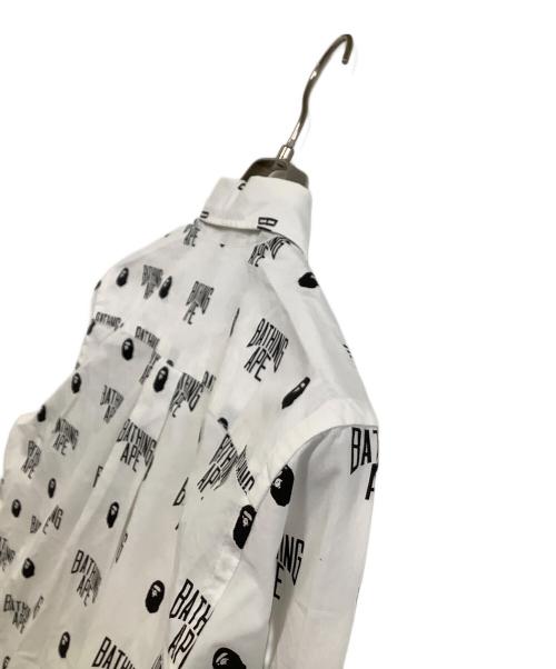 A BATHING APE（アベイシングエイプ）A BATHING APE (アベイシングエイプ) 長袖シャツ ホワイト サイズ:Sの古着・服飾アイテム