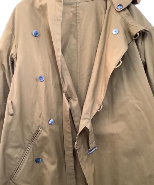 01u10（ゼロイチユーイチゼロ）01u10 (ゼロイチユーイチゼロ) トレンチコート ブラウン サイズ:freeの古着・服飾アイテム