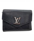 LOUIS VUITTONルイ ヴィトン）の古着「3つ折り財布　ポルトフォイユマイロックミーコンパクト」｜ブラック