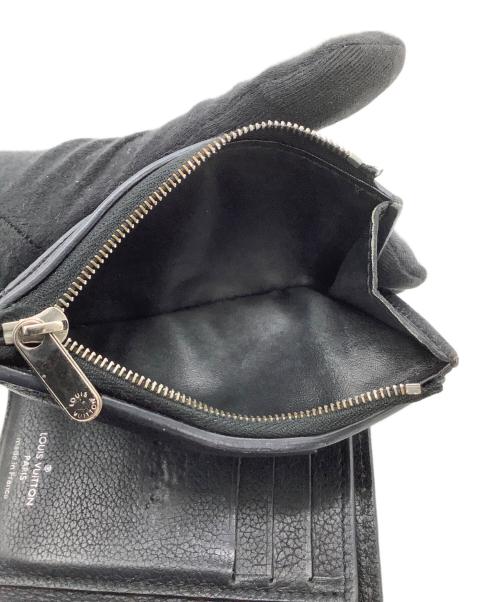 LOUIS VUITTON（ルイ ヴィトン）LOUIS VUITTON (ルイ ヴィトン) 3つ折り財布　ポルトフォイユマイロックミーコンパクト ブラックの古着・服飾アイテム