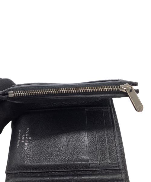 LOUIS VUITTON（ルイ ヴィトン）LOUIS VUITTON (ルイ ヴィトン) 3つ折り財布　ポルトフォイユマイロックミーコンパクト ブラックの古着・服飾アイテム