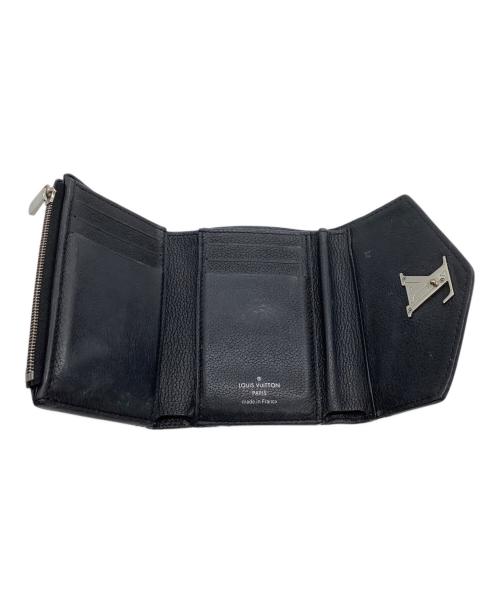 LOUIS VUITTON（ルイ ヴィトン）LOUIS VUITTON (ルイ ヴィトン) 3つ折り財布　ポルトフォイユマイロックミーコンパクト ブラックの古着・服飾アイテム