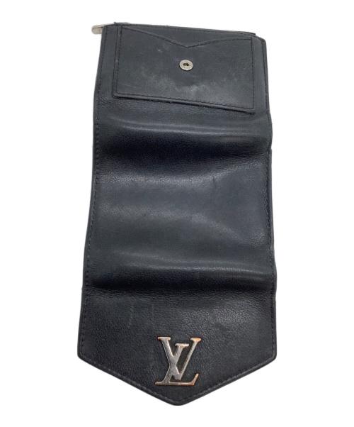 LOUIS VUITTON（ルイ ヴィトン）LOUIS VUITTON (ルイ ヴィトン) 3つ折り財布　ポルトフォイユマイロックミーコンパクト ブラックの古着・服飾アイテム