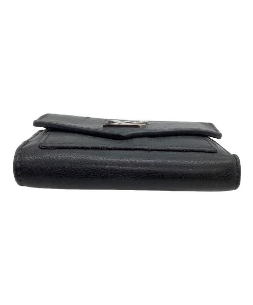 LOUIS VUITTON（ルイ ヴィトン）LOUIS VUITTON (ルイ ヴィトン) 3つ折り財布　ポルトフォイユマイロックミーコンパクト ブラックの古着・服飾アイテム