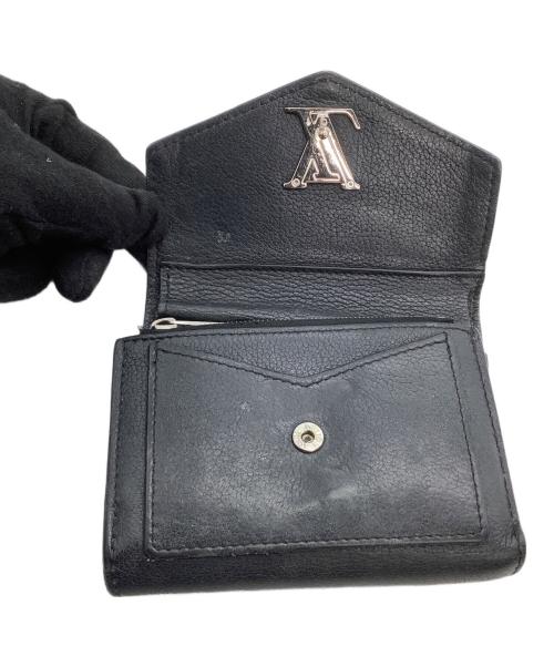 LOUIS VUITTON（ルイ ヴィトン）LOUIS VUITTON (ルイ ヴィトン) 3つ折り財布　ポルトフォイユマイロックミーコンパクト ブラックの古着・服飾アイテム