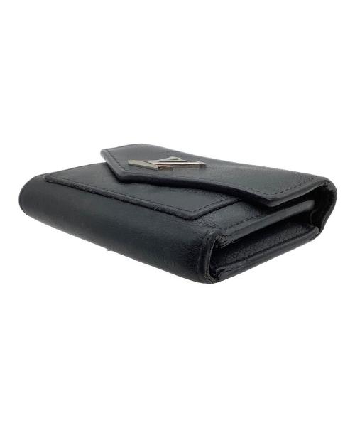 LOUIS VUITTON（ルイ ヴィトン）LOUIS VUITTON (ルイ ヴィトン) 3つ折り財布　ポルトフォイユマイロックミーコンパクト ブラックの古着・服飾アイテム