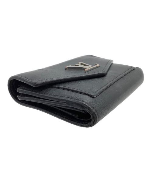 LOUIS VUITTON（ルイ ヴィトン）LOUIS VUITTON (ルイ ヴィトン) 3つ折り財布　ポルトフォイユマイロックミーコンパクト ブラックの古着・服飾アイテム