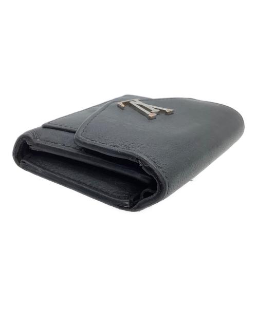 LOUIS VUITTON（ルイ ヴィトン）LOUIS VUITTON (ルイ ヴィトン) 3つ折り財布　ポルトフォイユマイロックミーコンパクト ブラックの古着・服飾アイテム