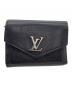 LOUIS VUITTON（ルイ ヴィトン）の古着「3つ折り財布　ポルトフォイユマイロックミーコンパクト」｜ブラック