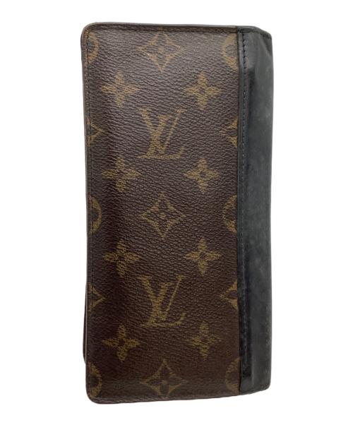 LOUIS VUITTON（ルイ ヴィトン）LOUIS VUITTON (ルイ ヴィトン) 長財布　モノグラム　マカサーポルトフォイユ・ブラザ ブラウンの古着・服飾アイテム