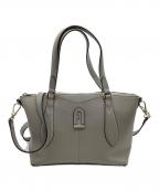 FURLAフルラ）の古着「2WAYショルダーバッグ DAFNE SATCHEL」｜ライトグレー