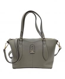 FURLA（フルラ）の古着「2WAYショルダーバッグ DAFNE SATCHEL」｜ライトグレー
