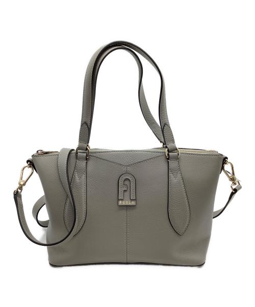 FURLA（フルラ）FURLA (フルラ) 2WAYショルダーバッグ DAFNE SATCHEL ライトグレーの古着・服飾アイテム