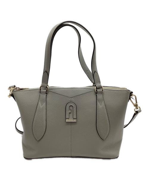 FURLA（フルラ）FURLA (フルラ) 2WAYショルダーバッグ DAFNE SATCHEL ライトグレーの古着・服飾アイテム