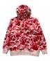 A BATHING APE（アベイシングエイプ）の古着「ジップパーカー」｜レッド