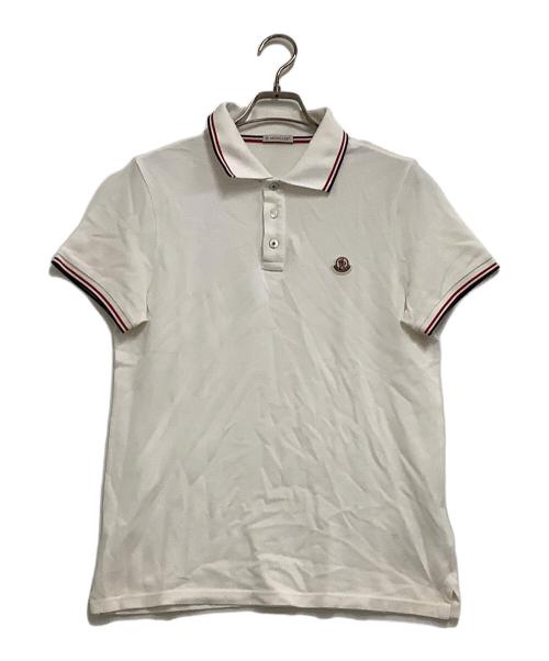 MONCLER（モンクレール）MONCLER (モンクレール) 半袖ポロシャツ ホワイト サイズ:Sの古着・服飾アイテム