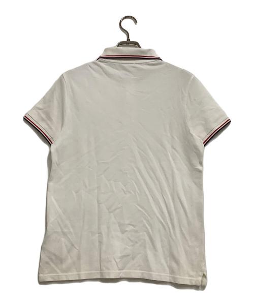 MONCLER（モンクレール）MONCLER (モンクレール) 半袖ポロシャツ ホワイト サイズ:Sの古着・服飾アイテム