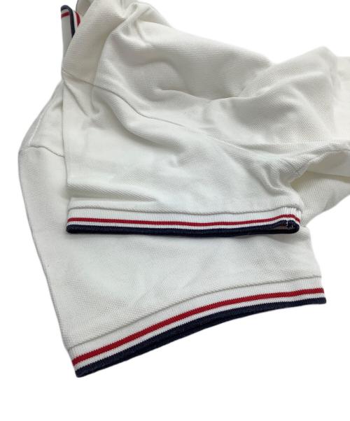 MONCLER（モンクレール）MONCLER (モンクレール) 半袖ポロシャツ ホワイト サイズ:Sの古着・服飾アイテム
