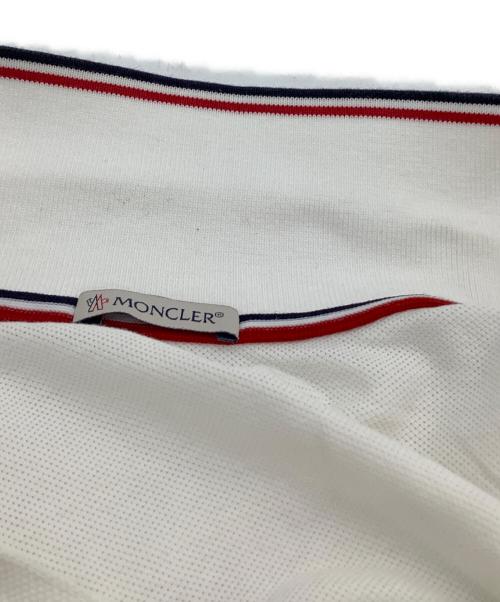 MONCLER（モンクレール）MONCLER (モンクレール) 半袖ポロシャツ ホワイト サイズ:Sの古着・服飾アイテム