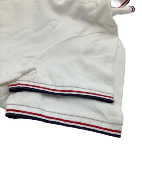 MONCLER（モンクレール）MONCLER (モンクレール) 半袖ポロシャツ ホワイト サイズ:Sの古着・服飾アイテム