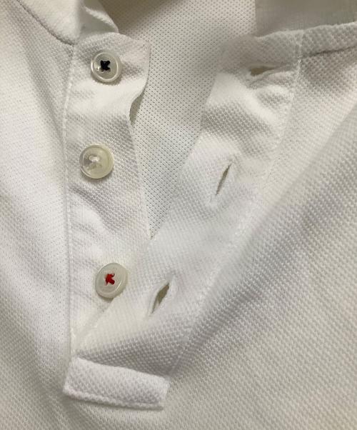 MONCLER（モンクレール）MONCLER (モンクレール) 半袖ポロシャツ ホワイト サイズ:Sの古着・服飾アイテム