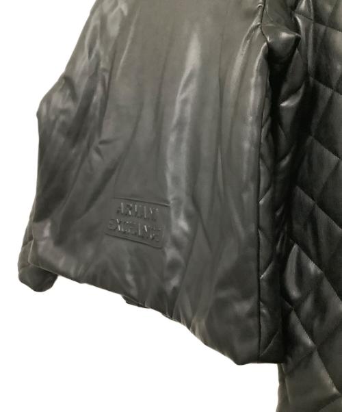 ARMANI EXCHANGE（アルマーニ エクスチェンジ）ARMANI EXCHANGE (アルマーニ エクスチェンジ) レザーライクキルティングブルゾン ブラック サイズ:Lの古着・服飾アイテム