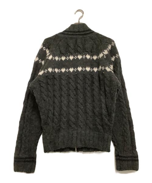 ANDMARY（アンドマリー）ANDMARY (アンドマリー) ニットジャケット グレー サイズ:freeの古着・服飾アイテム
