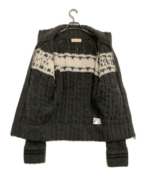 ANDMARY（アンドマリー）ANDMARY (アンドマリー) ニットジャケット グレー サイズ:freeの古着・服飾アイテム
