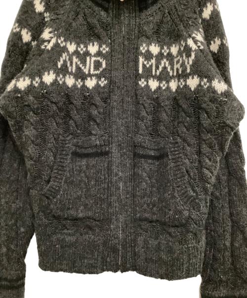 ANDMARY（アンドマリー）ANDMARY (アンドマリー) ニットジャケット グレー サイズ:freeの古着・服飾アイテム