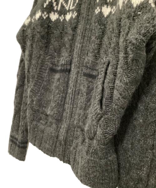ANDMARY（アンドマリー）ANDMARY (アンドマリー) ニットジャケット グレー サイズ:freeの古着・服飾アイテム