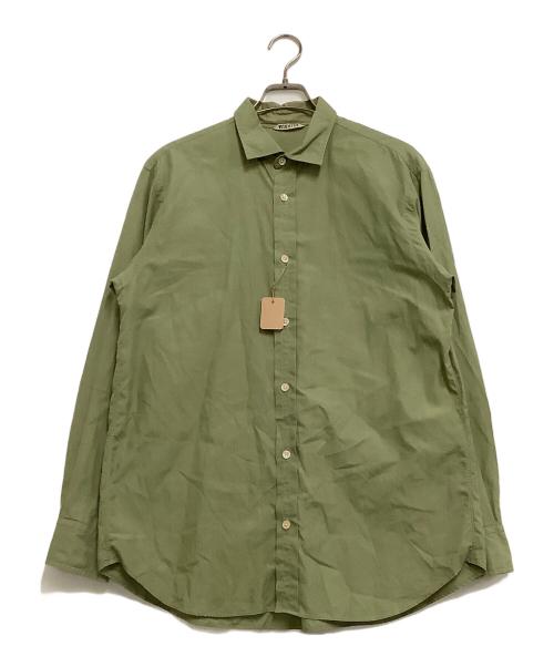 AURALEE（オーラリー）AURALEE (オーラリー) 長袖シャツ グリーン サイズ:4の古着・服飾アイテム